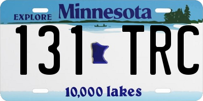 MN license plate 131TRC