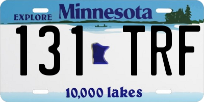 MN license plate 131TRF