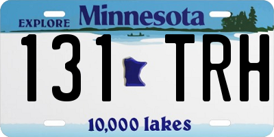 MN license plate 131TRH