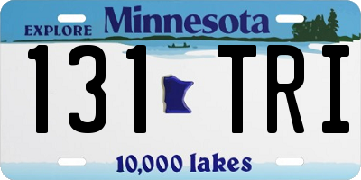 MN license plate 131TRI