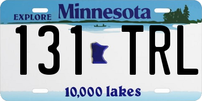 MN license plate 131TRL