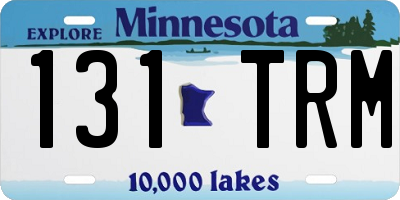 MN license plate 131TRM