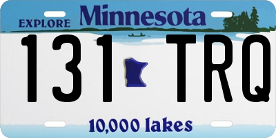 MN license plate 131TRQ