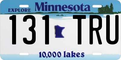 MN license plate 131TRU