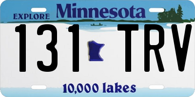 MN license plate 131TRV
