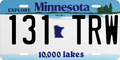 MN license plate 131TRW