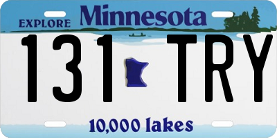 MN license plate 131TRY