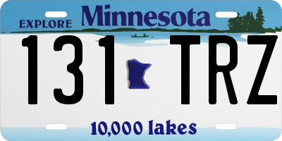 MN license plate 131TRZ
