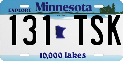 MN license plate 131TSK