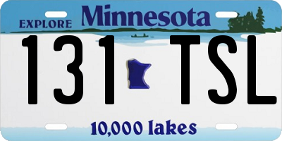 MN license plate 131TSL