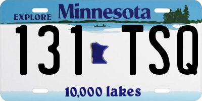 MN license plate 131TSQ