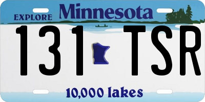 MN license plate 131TSR