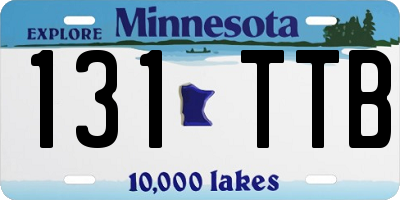 MN license plate 131TTB