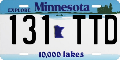 MN license plate 131TTD