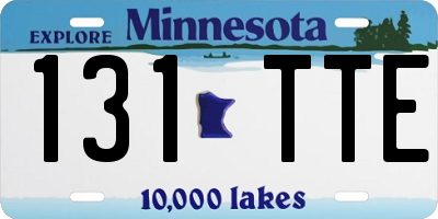 MN license plate 131TTE