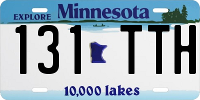 MN license plate 131TTH