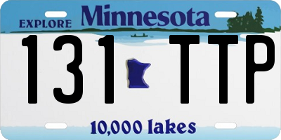MN license plate 131TTP