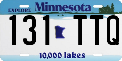 MN license plate 131TTQ