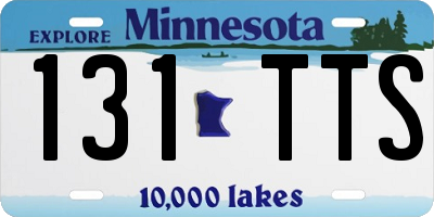 MN license plate 131TTS