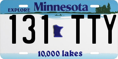 MN license plate 131TTY