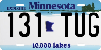 MN license plate 131TUG