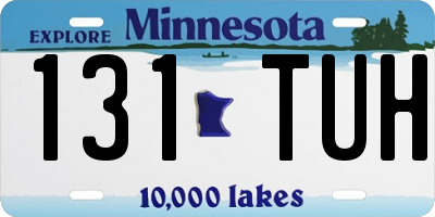 MN license plate 131TUH