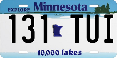 MN license plate 131TUI
