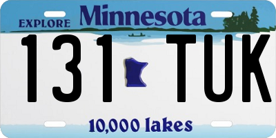 MN license plate 131TUK