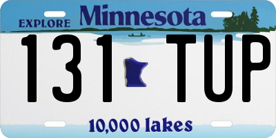MN license plate 131TUP