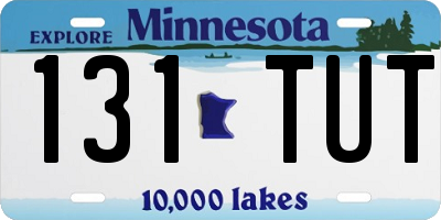 MN license plate 131TUT