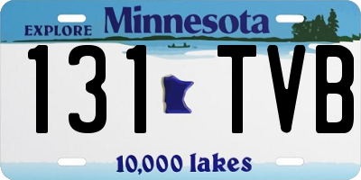 MN license plate 131TVB
