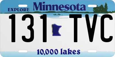 MN license plate 131TVC
