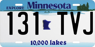 MN license plate 131TVJ