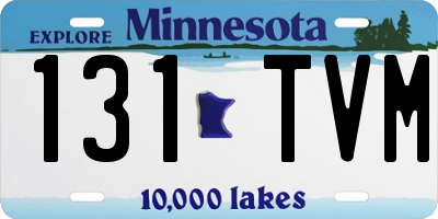 MN license plate 131TVM