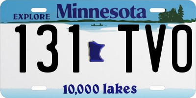 MN license plate 131TVO