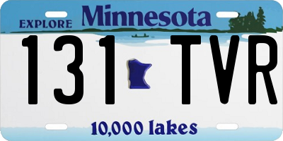 MN license plate 131TVR