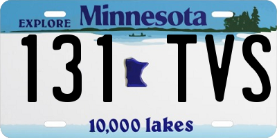 MN license plate 131TVS