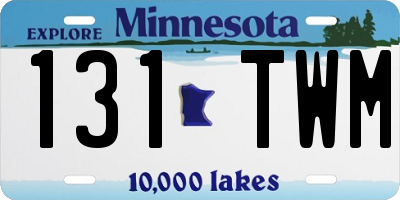 MN license plate 131TWM