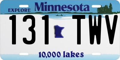 MN license plate 131TWV