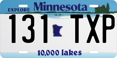 MN license plate 131TXP