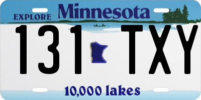 MN license plate 131TXY