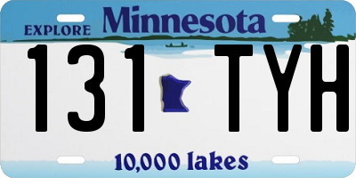 MN license plate 131TYH