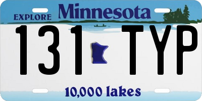 MN license plate 131TYP
