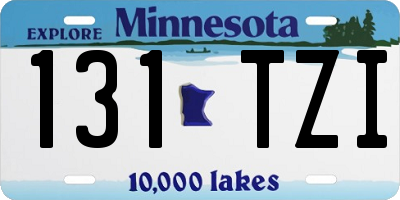 MN license plate 131TZI