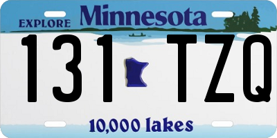 MN license plate 131TZQ