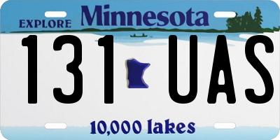 MN license plate 131UAS