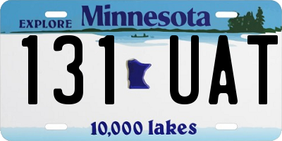 MN license plate 131UAT