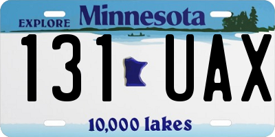 MN license plate 131UAX