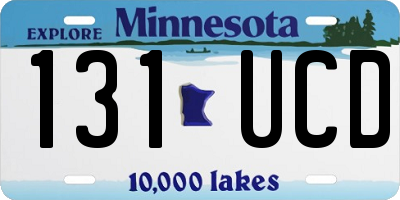 MN license plate 131UCD