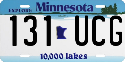 MN license plate 131UCG